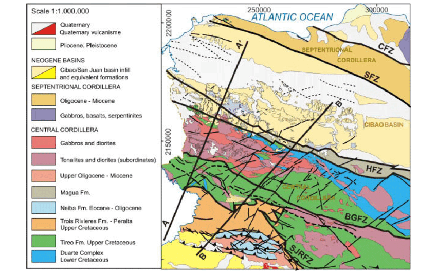 Geological-map-of-the-NW-Dominican-Republic-displaying-the-main-modelled-lithologies-and